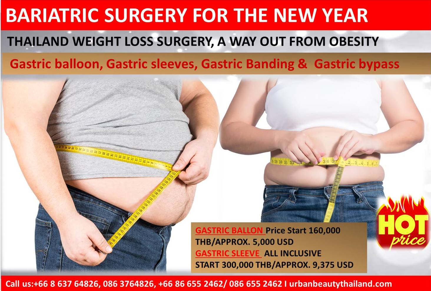 Bariatric Weight Loss Surgery, Gastric Bypass Bangkok Thailand